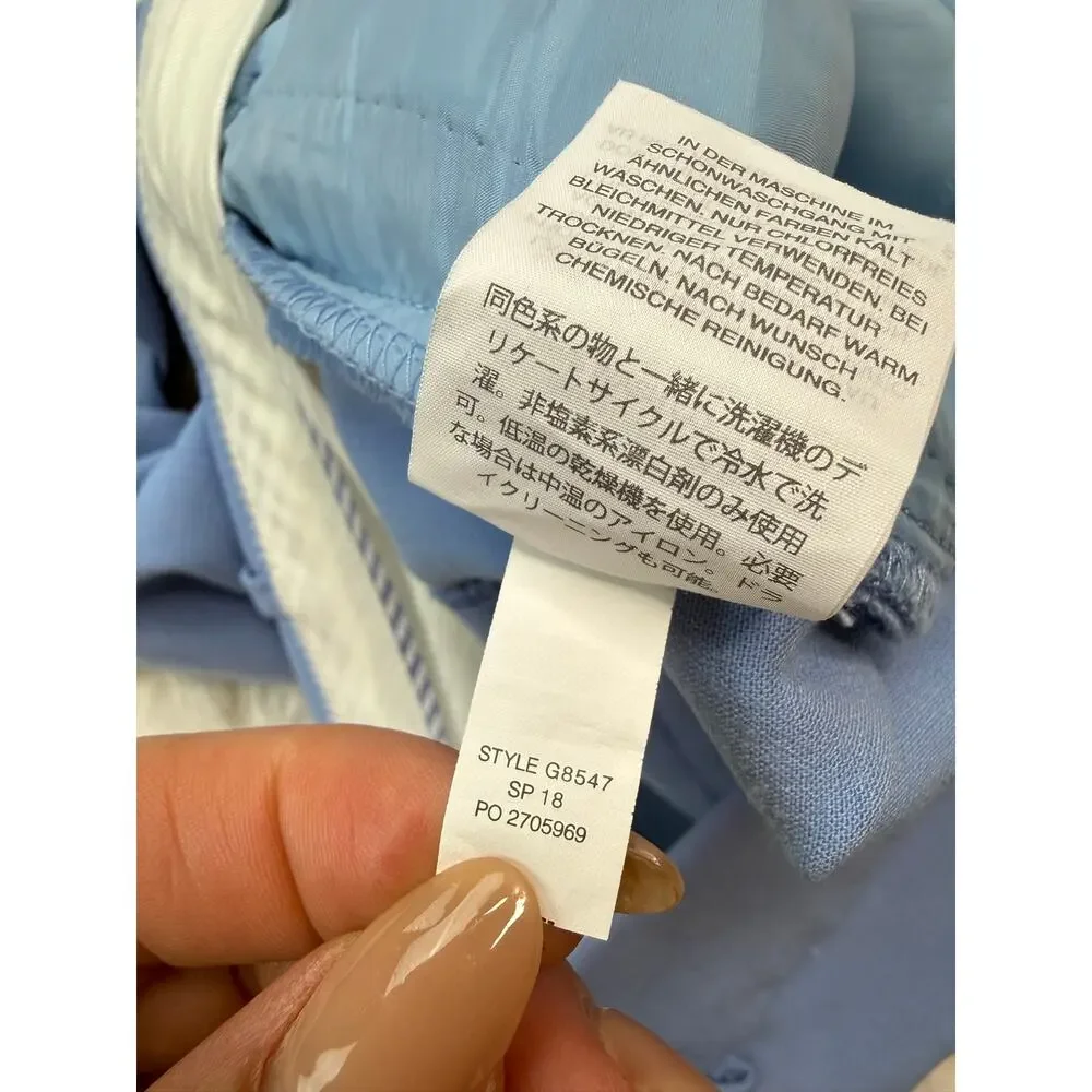 J.Crew Cameron Slim Cropped Pant Four Season Stretch Blue Women's Size 4